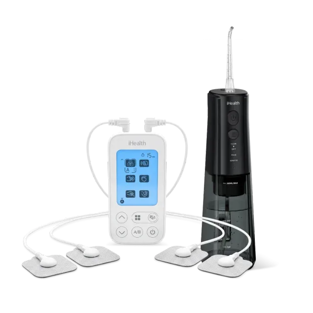 iHealth Dual-Channel TENS Unit och Smart Water Flosser paket