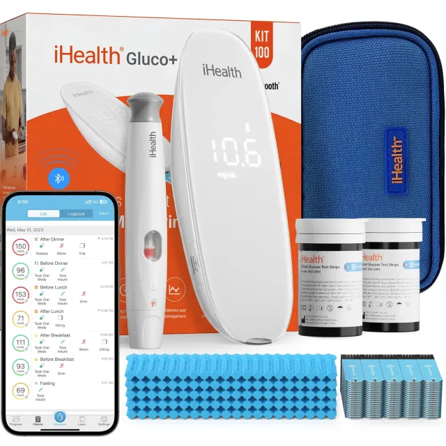 iHealth Gluco Plus blodsockermätare trådlös kit